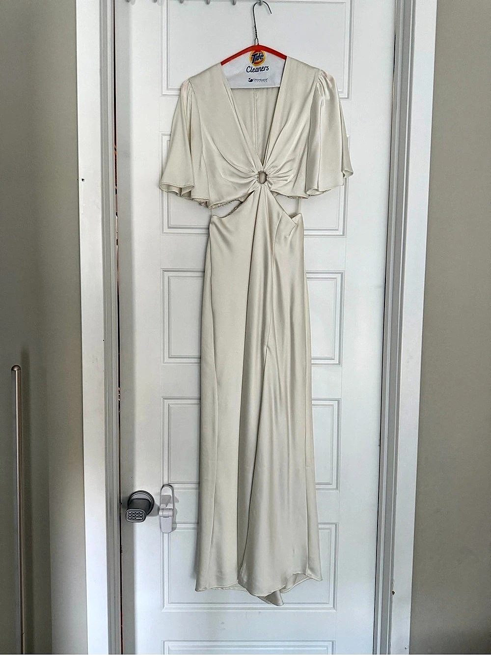 Abercrombie & Fitch Cream Maxi Dress